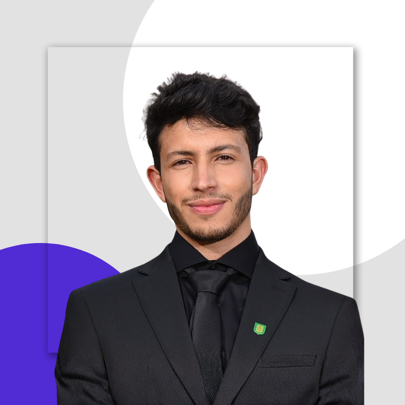 Orange Blue and White Graphic Designer LinkedIn Profile Picture (2)